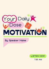 Daily Motivational Podcast Flyer