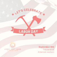 Labor Day Badge Instagram Post