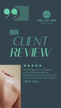 Spa Client Review Video