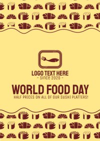 World Food Day for Seafood Restaurant Poster