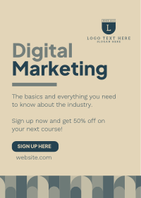 Digital Marketing Course Poster