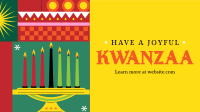 Geometric Kwanzaa Facebook Event Cover