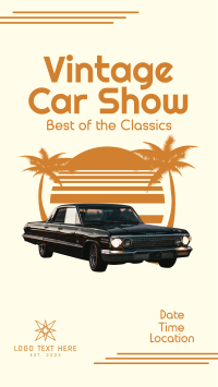 Vintage Car Show Facebook Story