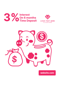 Piggy Time Deposit Poster