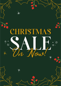 Decorative Christmas Sale Flyer