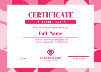 Certification Postcard example 3