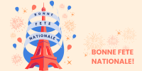 Bastille Day Celebration Twitter Post