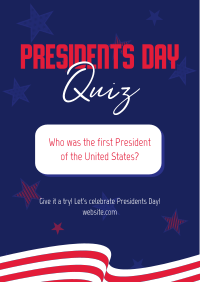 Presidents Day Pop Quiz Poster