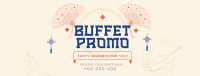 Elegant Oriental Buffet Promo Facebook Cover Image Preview