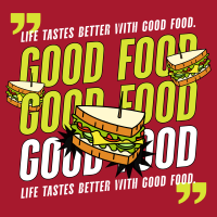 Contemporary Food Quote T-shirt