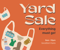 Decluttering Yard Sale Facebook Post