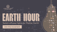 Earth Hour Light Bulb Animation