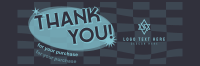 Checkered Thank You Twitter Header