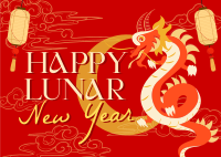 Lunar New Year Dragon Postcard