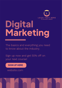 Digital Marketing Course Flyer