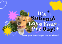 Flex Your Pet Day Postcard