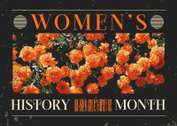 Women's History March Postcard
