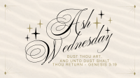 Simple Elegant Ash Wednesday Animation