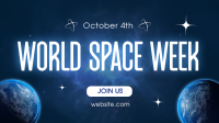 World Space Week Animation Design