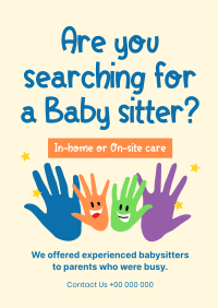 Childcare Hands Poster