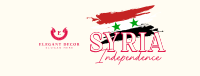 Syria Independence Flag Facebook Cover Image Preview