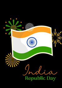 India Day Flag Poster