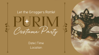 Purim Costume Party Facebook Event Cover