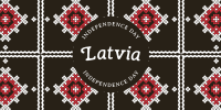 Traditional Latvia Independence Twitter Post