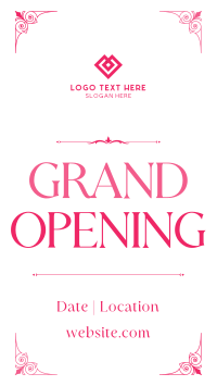 Elegant Grand Opening Facebook Story