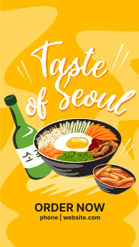 Taste of Seoul Food Instagram Story