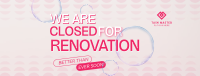 Bubbly Closed Announcement  Facebook Cover Image Preview