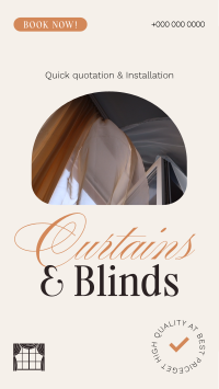 High Quality Curtains & Blinds Instagram Reel Image Preview