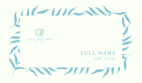 Wispy Leaves Business Card Design