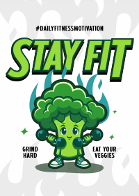 Cute Fitness Broccoli Flyer