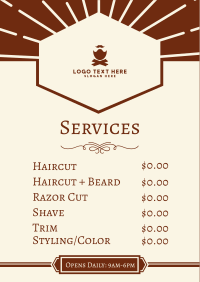 Business Menu example 4