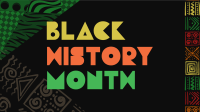 Patterned Black History Facebook Event Cover