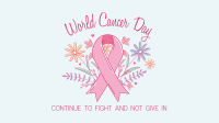 Cancer Day Floral Zoom Background