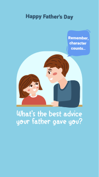 Best Dad Advice Instagram Story