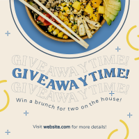 Giveaway Food Bowl Instagram Post