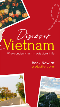 Vietnam Travel Tour Scrapbook Facebook Story