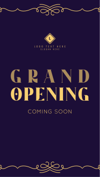 Elegant Grand Opening Facebook Story