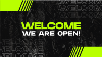 Grunge Welcome Texture  Facebook Event Cover