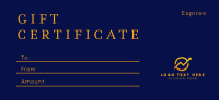 Simple & Elegant Gift Certificate Design