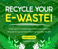 Recycle your E-waste Facebook Post