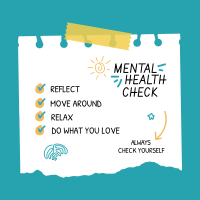 Mental Check Instagram Post Design