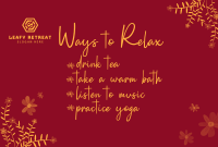 Ways to relax Pinterest Cover Image Preview