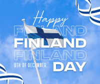 Simple Finland Indepence Day Facebook Post