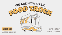 Retro Food Truck Festival Animation Design