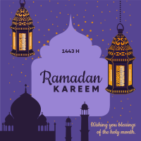 Ramadan Kareem Greetings Instagram Post Design