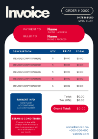 Flat Geometric Invoice Image Preview